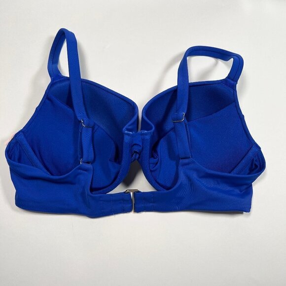 Victoria Secret 32A S Twist Front Push Up Bikini Top Cheeky Bottom Set Blue Oar - Picture 5 of 8